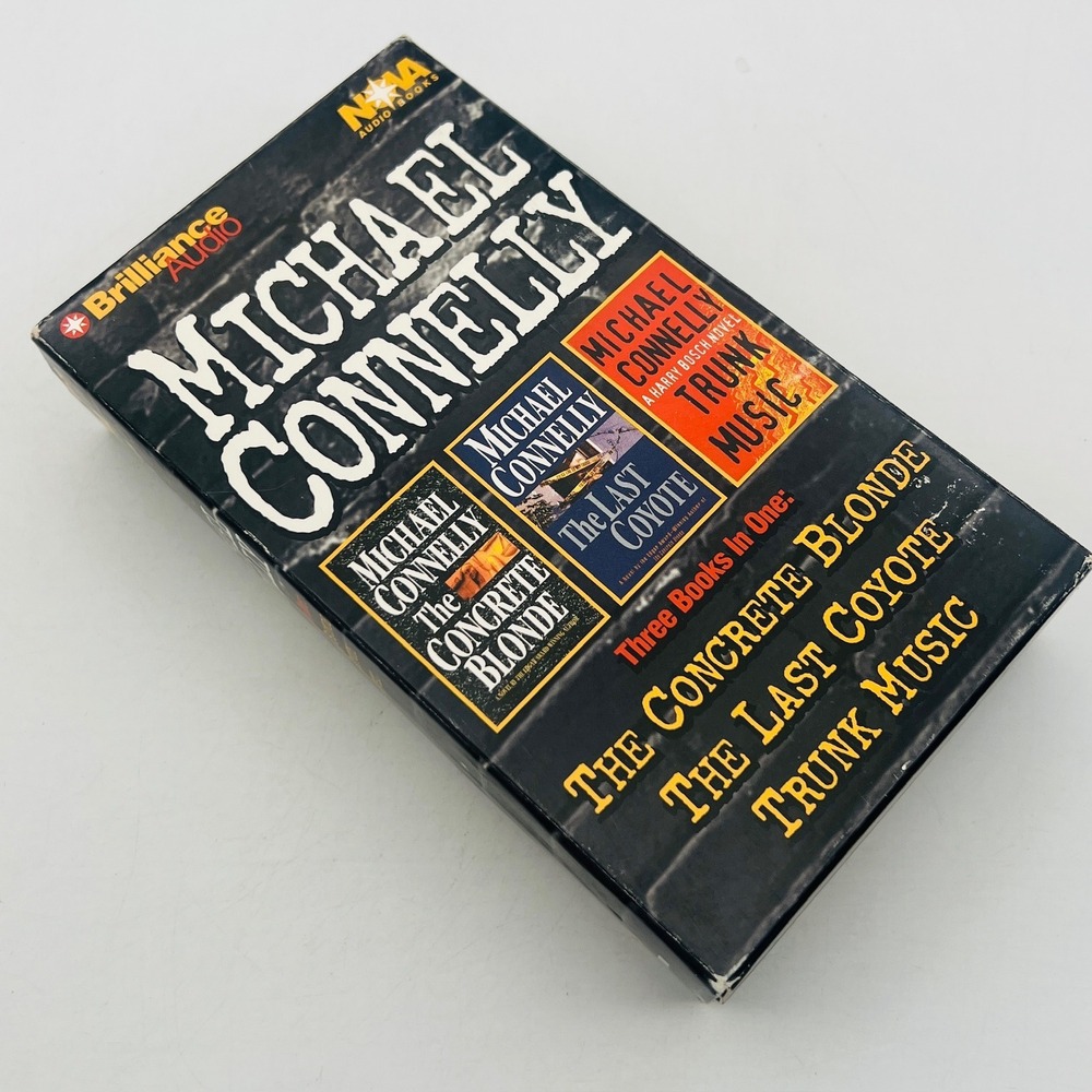 Michael Connelly Harry Bosch 3 Audio Books Cassette Tape Concrete‎ Blonde Coyote